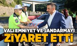 Vali emniyet ve jandarmayı ziyaret etti