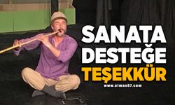 Sanata desteğe teşekkür