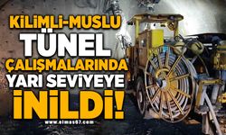 KİLİMLİ MUSLU TÜNEL ÇALIŞMALARINDA  YARI SEVİYEYE  GELİNDİ