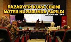 Pazaryerindeki tezgahların sahipleri kurayla belirlendi