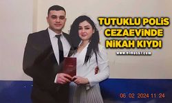 Tutuklu polis cezaevinde nikah kıydı