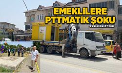 Getirdikleri hizmeti vince yükleyip geri götürdüler