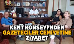 Kent Konseyi'nden  Gazeteciler Cemiyeti'ne Ziyaret