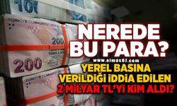 İKTİDARIN, YEREL BASINA VERİLDİĞİNİ İDDİA ETTİĞİ 2 MİLYAR LİRAYI KİM ALDI!