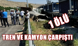 Tren ve kamyon çarpıştı: 1 kişi öldü