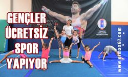 Zonguldaklı gençler ücretsiz spor yapıyor