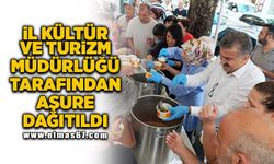 Zonguldak'ta ilk kez, İl Kültür ve Turizm Müdürlüğü tarafından aşure dağıtıldı