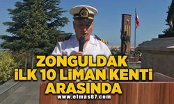 Zonguldak ilk 10 liman kenti arasında