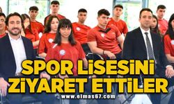 Spor Lisesi’ni ziyaret ettiler, öğrencilerle buluştular!