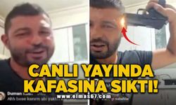 Canlı yayında kafasına sıktı!