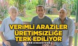 Verimli araziler üretimsizliğe terk ediliyor!