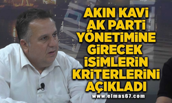 Akın Kavi, Ak Parti İl yönetimine girecek isimlerin kriterlerini açıkladı!