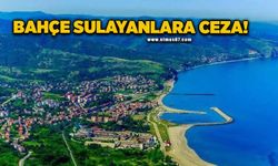 Şebeke suyuyla bağ bahçe sulayanlara ceza kesilecek