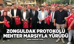 Zonguldak protokolü mehter marşıyla yürüdü