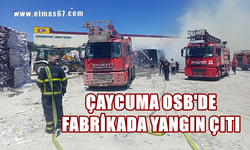 Çaycuma'da kağıt fabrikasında yangın çıktı