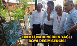 Emekli madenciden yağlı boya resim sergisi