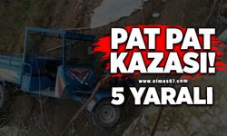 Pat pat kazası: 5 yaralı