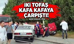 İki Tofaş kafa kafaya çarpıştı: 3 yaralı