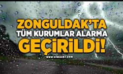 Zonguldak'ta tüm kurumlar alarma geçirildi