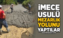 İmece usulü mezarlık yolunu yaptılar