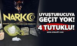 Uyuşturucuya geçit yok! 4 tutuklu