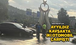 Zonguldak'ta Ayyıldız kavşakta trafik kazası