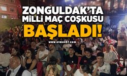 Zonguldak‘ta milli maç coşkusu başladı