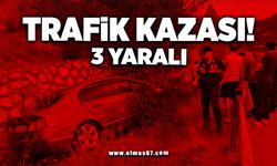 Trafik kazası: 3 yaralı