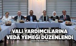 Vali yardımcılarına veda yemeği düzenlendi