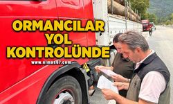 Ormancılar yol kontrolünde