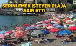 Zonguldak'ta serinlemek isteyen plaja akın etti
