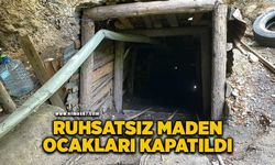 Zonguldak'ta ruhsatsız işletilen maden ocakları kapatıldı