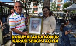 “Dokumalarda kömür karası” sergisi açıldı