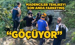 Göçüğün yaşandığı ocakta madenciler tehlikeyi son anda fark etmiş