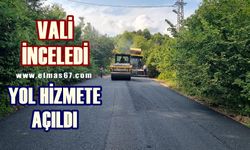 Vali inceledi: Yol hizmete açıldı