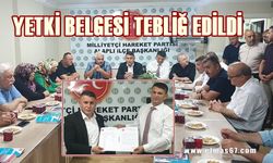 Mustafa Öztürk yetki belgesini tebliğ etti