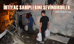 İhtiyaç sahiplerine kapıya kadar servis yaptılar