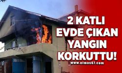 2 Katlı evde çıkan yangın korkuttu!