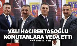 Vali Hacıbektaşoğlu, Tuğamiral Uğur ile Albay Yalınkılıç'a veda etti