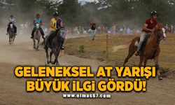 Geleneksel at yarışına vatandaşlardan büyük ilgi