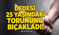 Dedesi 25 yaşındaki torununu bıçakladı!