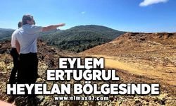 Eylem Ertuğrul heyelan bölgesinde!