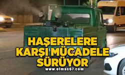 Haşerelere karşı mücadele devam ediyor