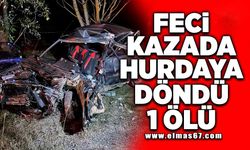 Feci kazada hurdaya döndü 1 ölü