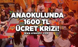 Anaokulunda 1600 TL ücret krizi!