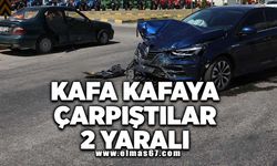 Kafa kafaya çarpıştılar 2 yaralı!