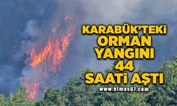 Karabük'teki orman yangını 44 saati aştı!