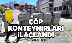 Çöp konteynırları ilaçlandı!