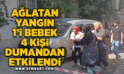 Ağlatan yangın: 1'i bebek 4 kişi dumandan etkilendi