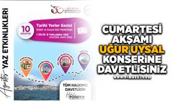 CUMARTESİ AKŞAMI UĞUR UYSAL KONSERİNE DAVETLİSİNİZ